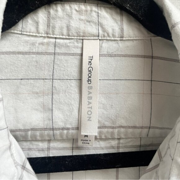 Babaton Aritzia lined collar white blouse Sz M - Picture 5 of 9